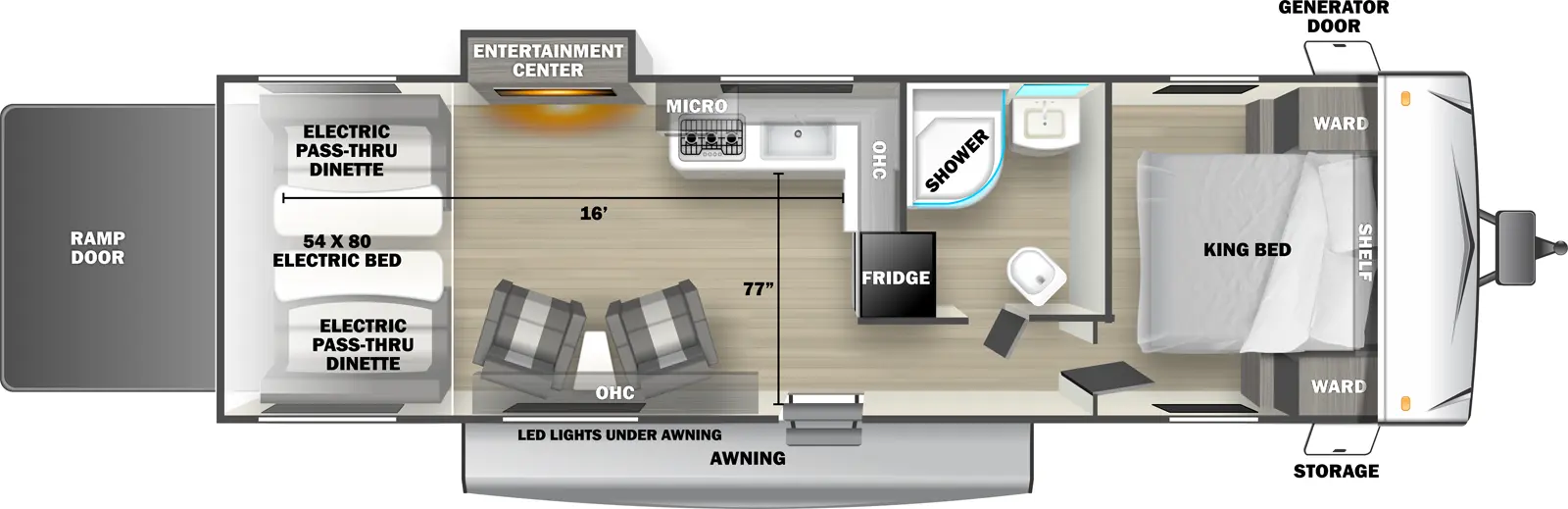 Stealth 2700SLS Floorplan